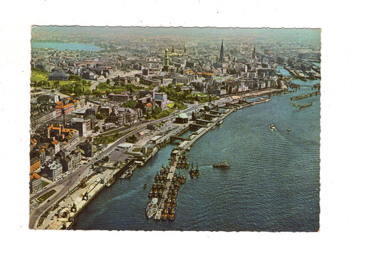 Ansichtskarte Hamburg / Hafen und Stadt / I1-70
