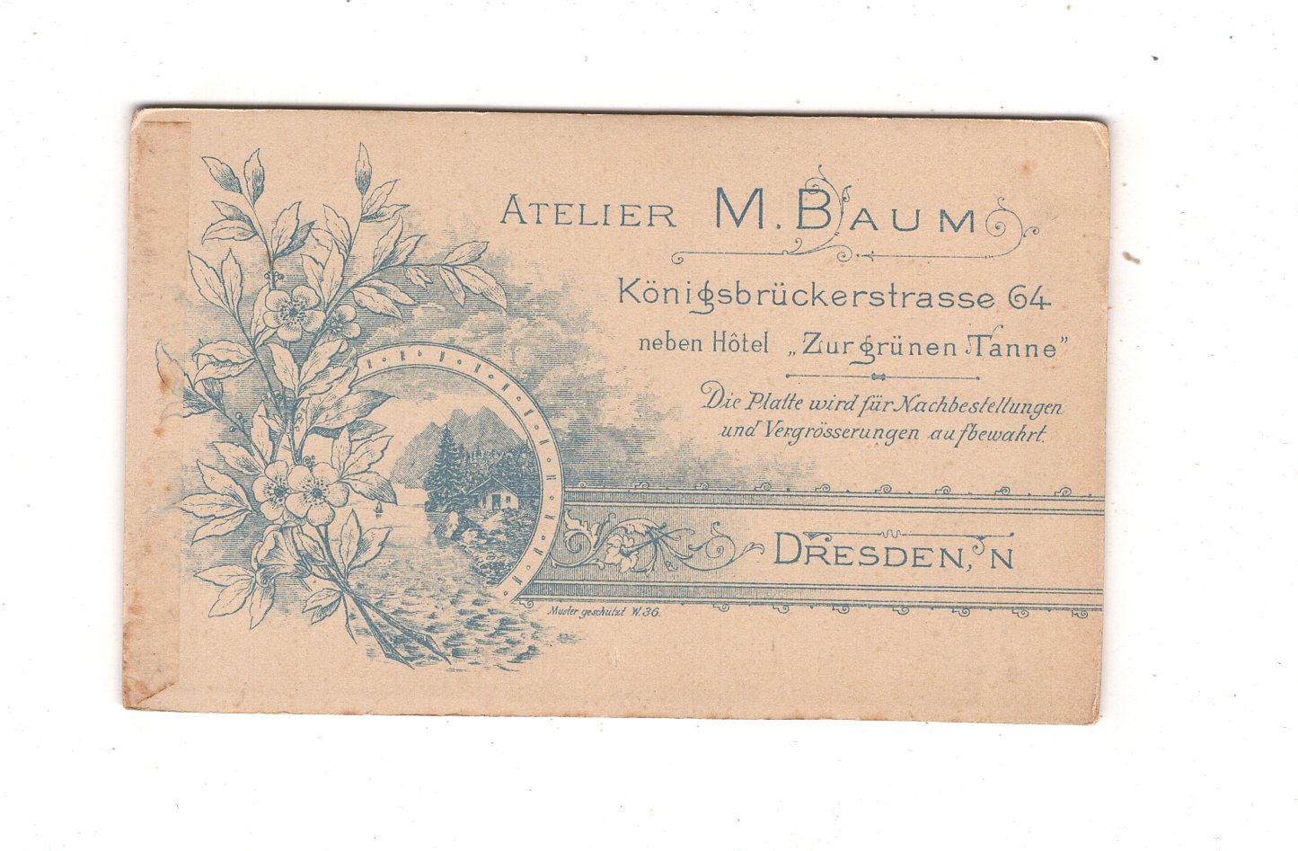 Fotografie Soldat - Dresden 1890er / CDV M1-09