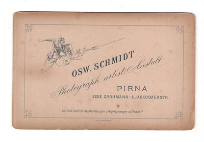 Fotografie Niedliches kleines Mädchen - Pirna 1890er / CAB U-25