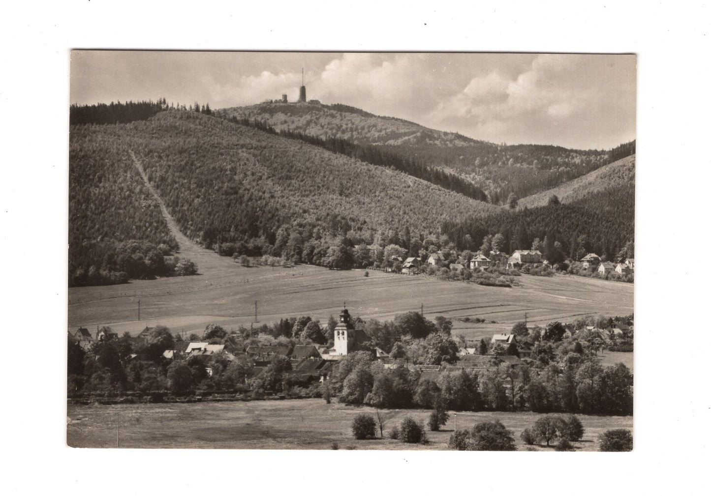 Ansichtskarte Tabarz / Thüringer Wald / Blick zum Inselsberg