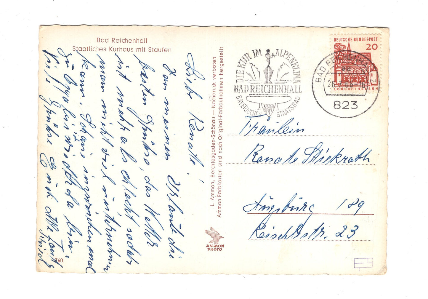 Ansichtskarte Bad Reichenhall / Staatliches Kurhaus