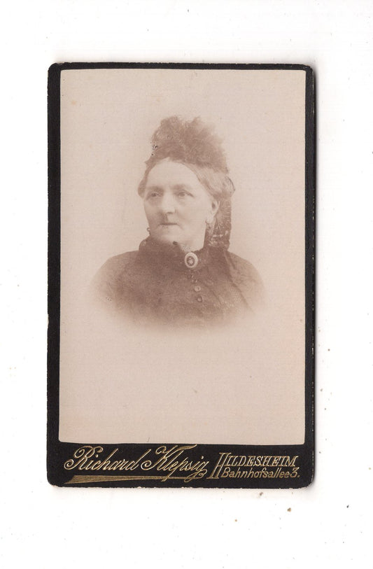 Fotografie Damenportrait - Hildesheim 1880er / CDV N1-16