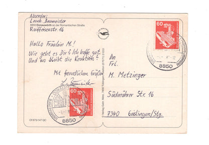 Ansichtskarte Donauwörth an der Romantischen Straße