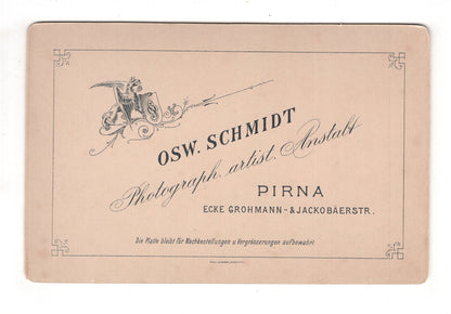Fotografie Niedliches kleines Mädchen - Pirna 1890er / CAB U-25