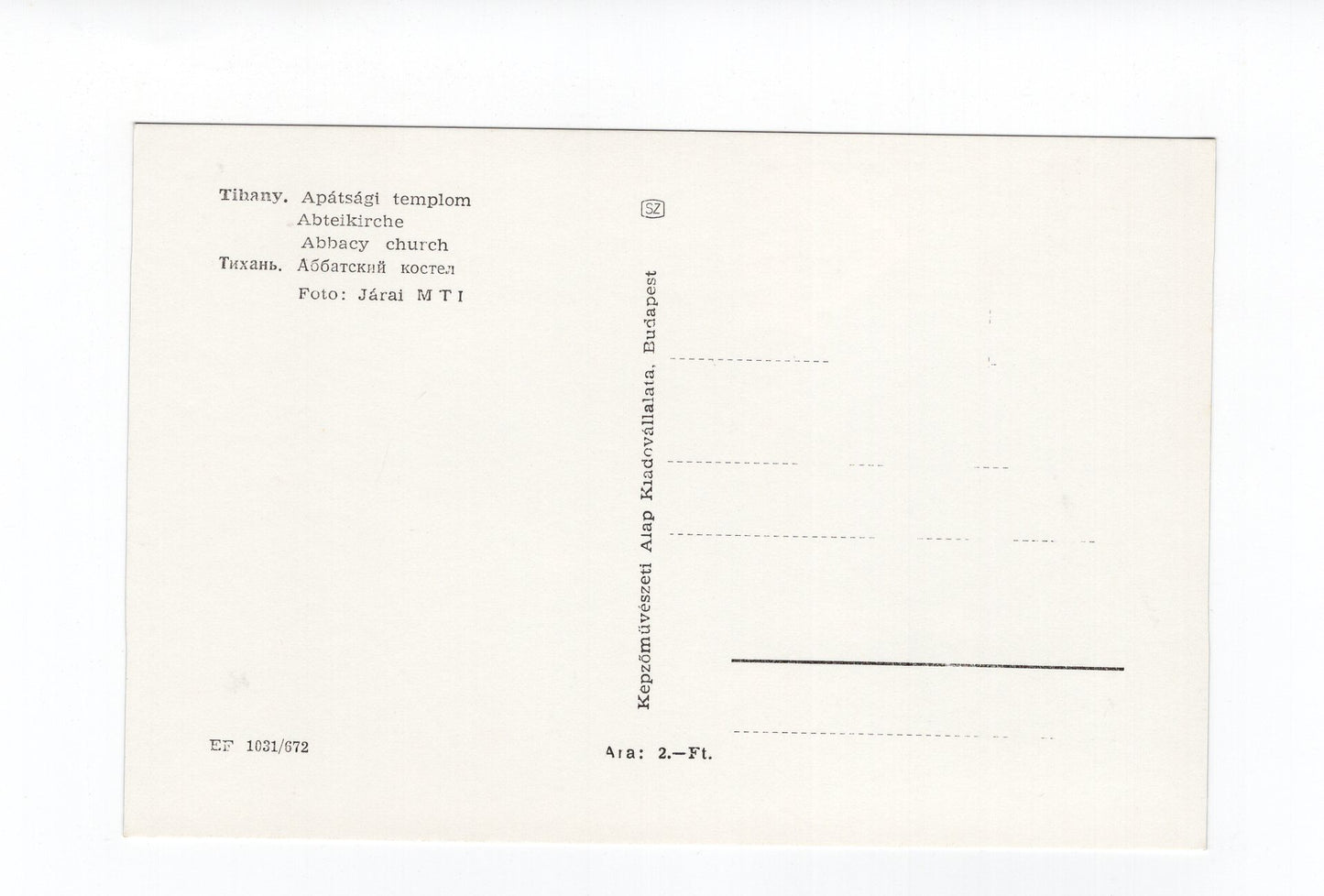 Ansichtskarte Tihany / Abteikirche / Ungarn