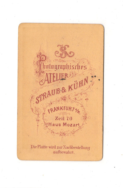 Fotografie Damenportrait - Frankfurt Main 1870er / CDV C1-06