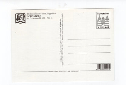 Ansichtskarte Schömberg im Schwarzwald / Kurpark / Hotel Krone +++