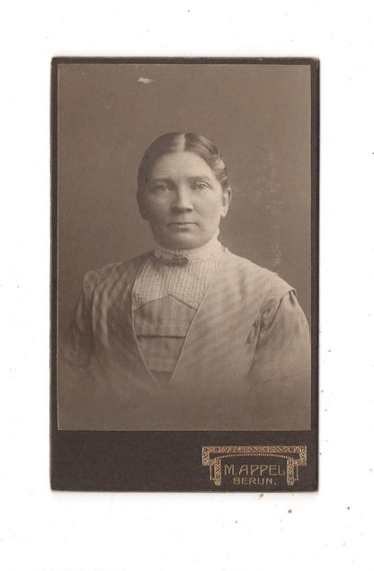 Fotografie Damenportrait - Berlin 1910er / CDV N1-16