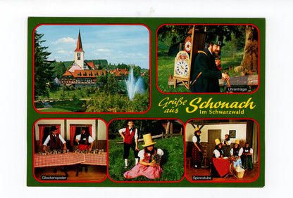 Ansichtskarte Schonach im Schwarzwald / Uhrenträger / Spinnstube +++
