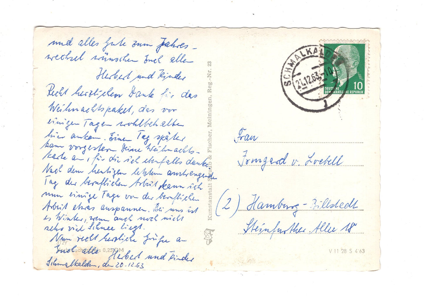 Ansichtskarte Feiertage / Frohe Weihnachten / K1-63