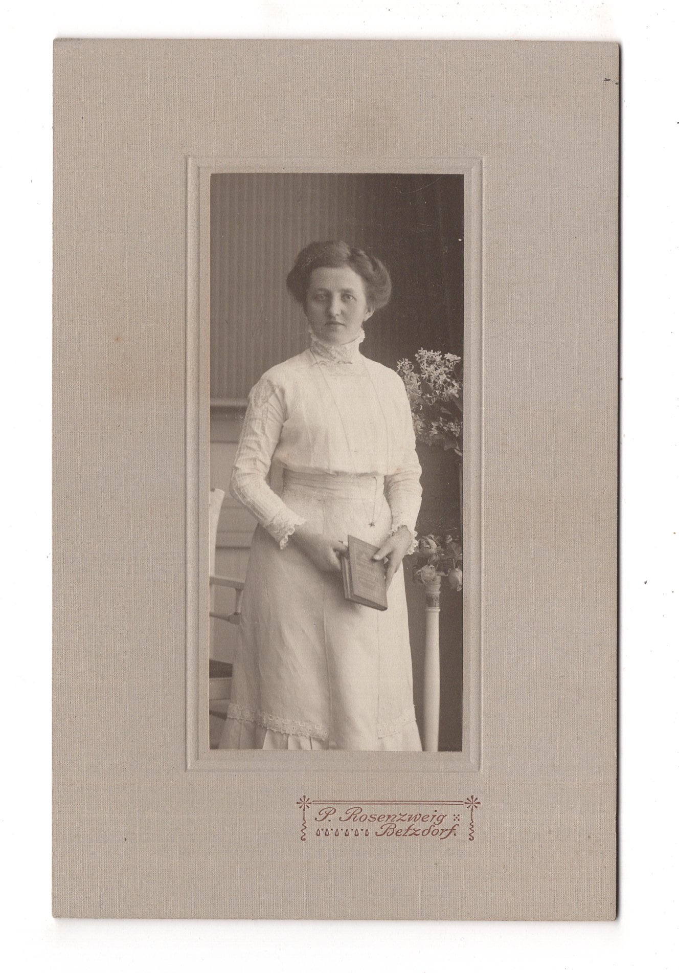 Fotografie Feine Dame - Betzdorf um 1910