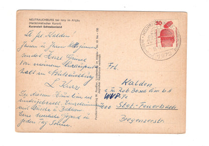 Ansichtskarte Kuranstalt Schwabenland / Neutrauchburg bei Isny im Allgäu / H1-57