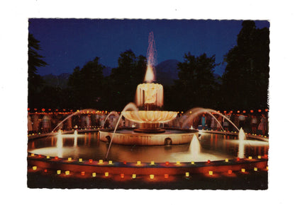Ansichtskarte Bad Reichenhall / Solebrunnen im Kurpark