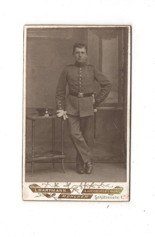 Fotografie Soldat - München 1900er / CDV M1-09