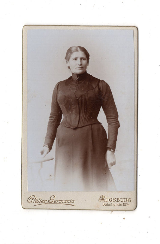 Fotografie Feine Dame - Augsburg 1890er