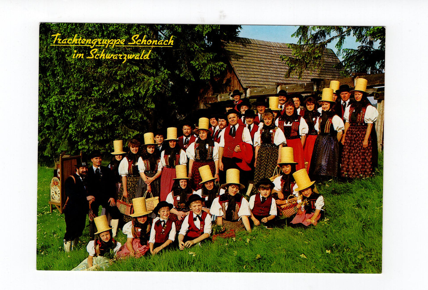 Ansichtskarte Trachtengruppe Schonach im Schwarzwald
