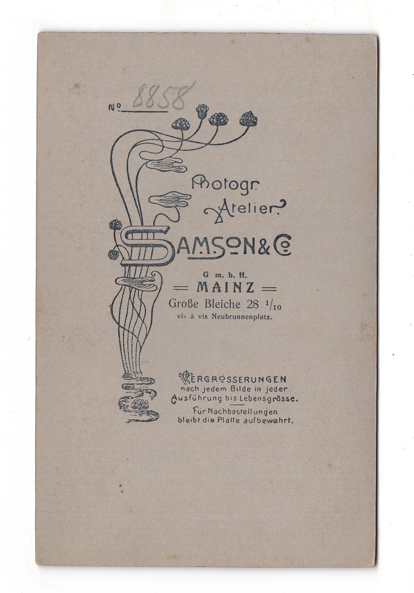 Fotografie Feine Dame - Mainz 1910er / CAB W-28