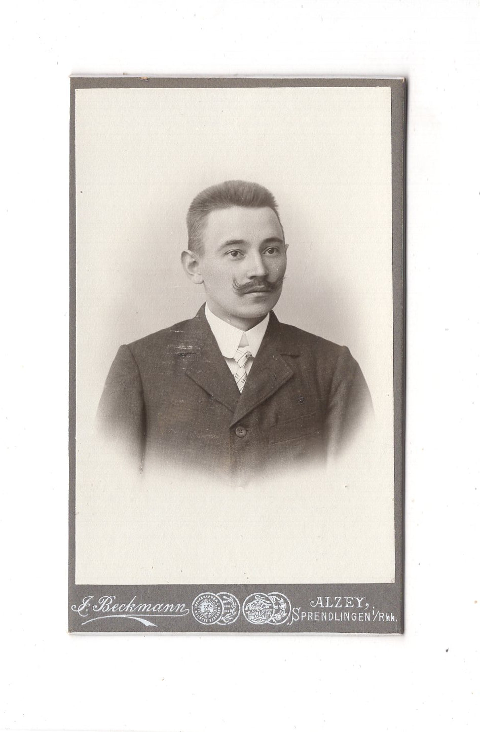 Fotografie Herrenportrait - Alzey / Sprendlingen 1900er / CDV C1-24