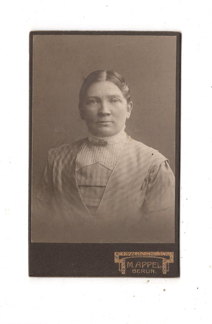 Fotografie Damenportrait - Berlin 1910er / CDV N1-16