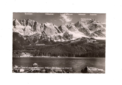 Ansichtskarte Eibsee gegen Waxenstein +++