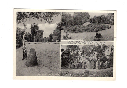 Ansichtskarte Lüneburger Heide / Herman-Löns-Grab +++