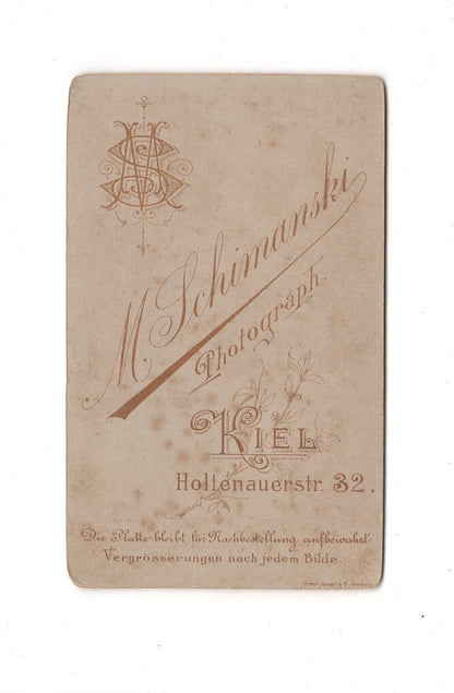 Fotografie Damenportrait - Kiel 1880er / CDV C1-06