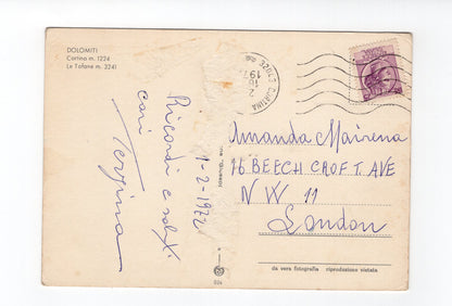 Ansichtskarte Dolomiten / Cortina / Italien