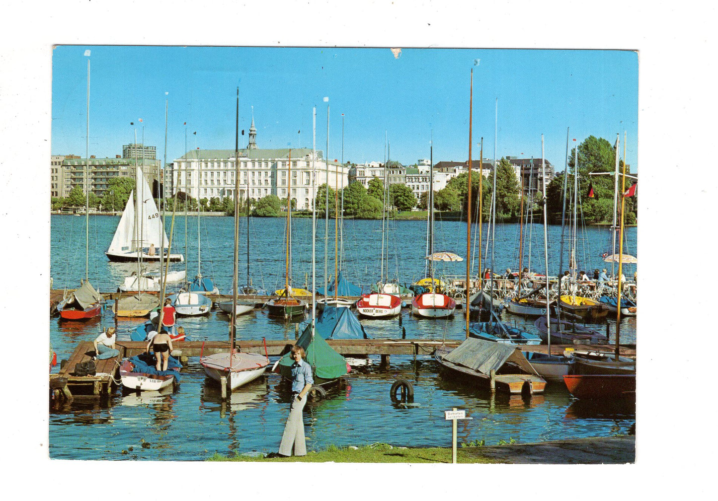 Ansichtskarte Hamburg / Außenalster mit Hotel Atlantic / I1-70