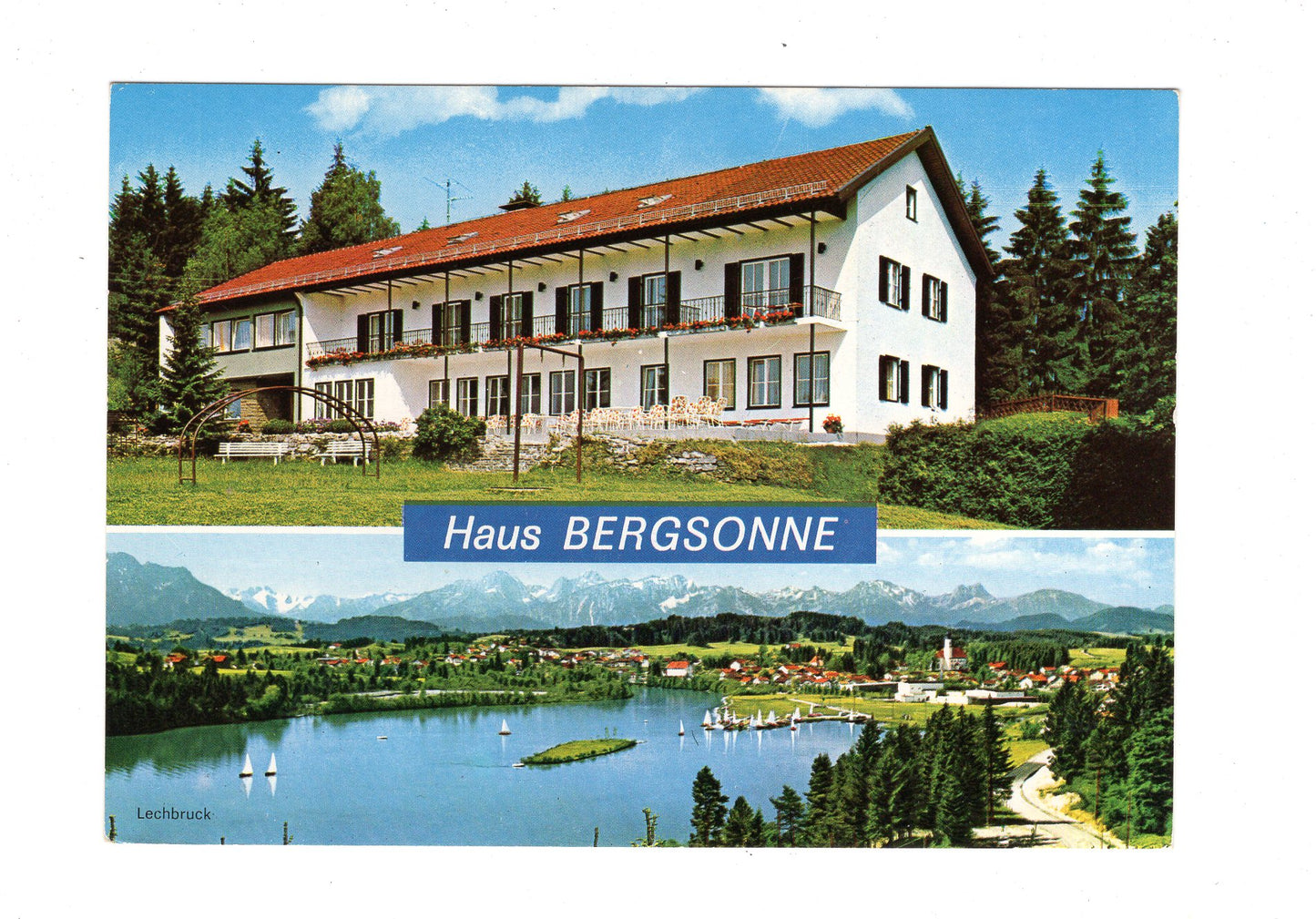 Ansichtskarte Haus Bergsonne /  Lechbruck am See im Ostallgäu / H1-57