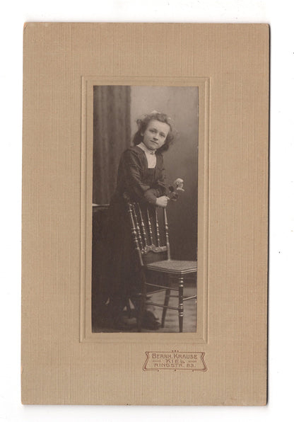 Fotografie Niedliches kleines Mädchen - Kiel 1900er / CAB U-25