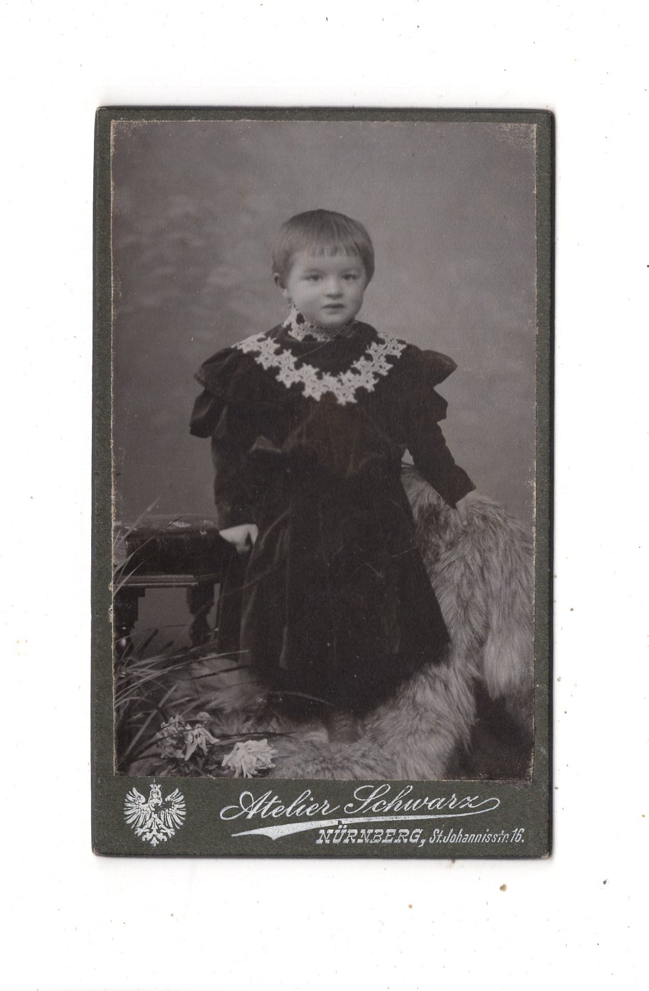 Fotografie Niedliches kleines Kind - Nürnberg 1900er