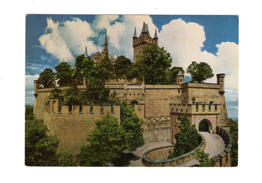 Ansichtskarte Burg Hohenzollern / Aufgang mit Bastion