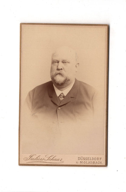 Fotografie Herrenportrait - Düsseldorf & Mönchengladbach 1880er / CDV C1-24