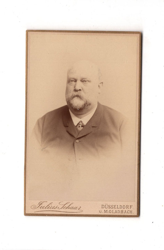 Fotografie Herrenportrait - Düsseldorf & Mönchengladbach 1880er / CDV C1-24