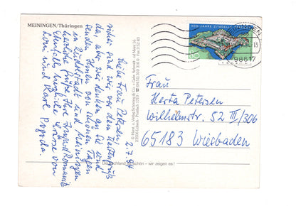 Ansichtskarte Meiningen in Thüringen / I1-54