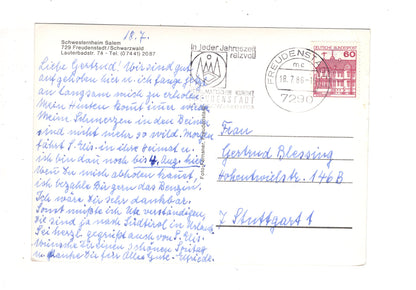 Ansichtskarte Freudenstadt im Schwarzwald / Schwesternheim Salem / J1-68