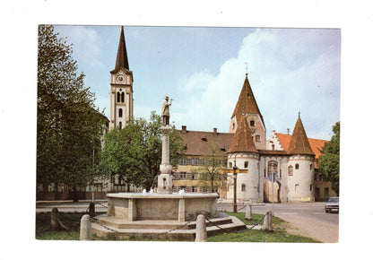Ansichtskarte Weißenhorn / Oberes Tor / Stadtpfarrkirche+++