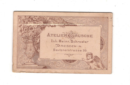 Fotografie Soldat - Dresden 1880er / CDV M1-09