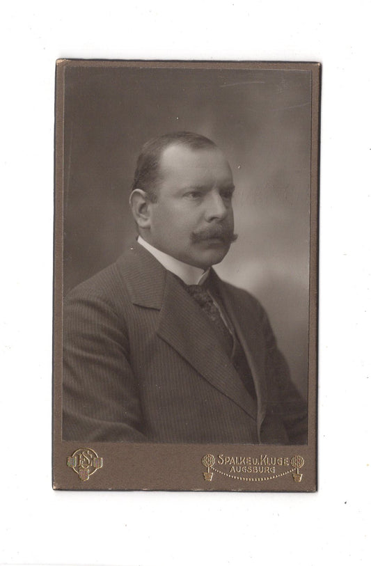 Fotografie Herrenportrait - Augsburg um 1910 / CDV C1-24