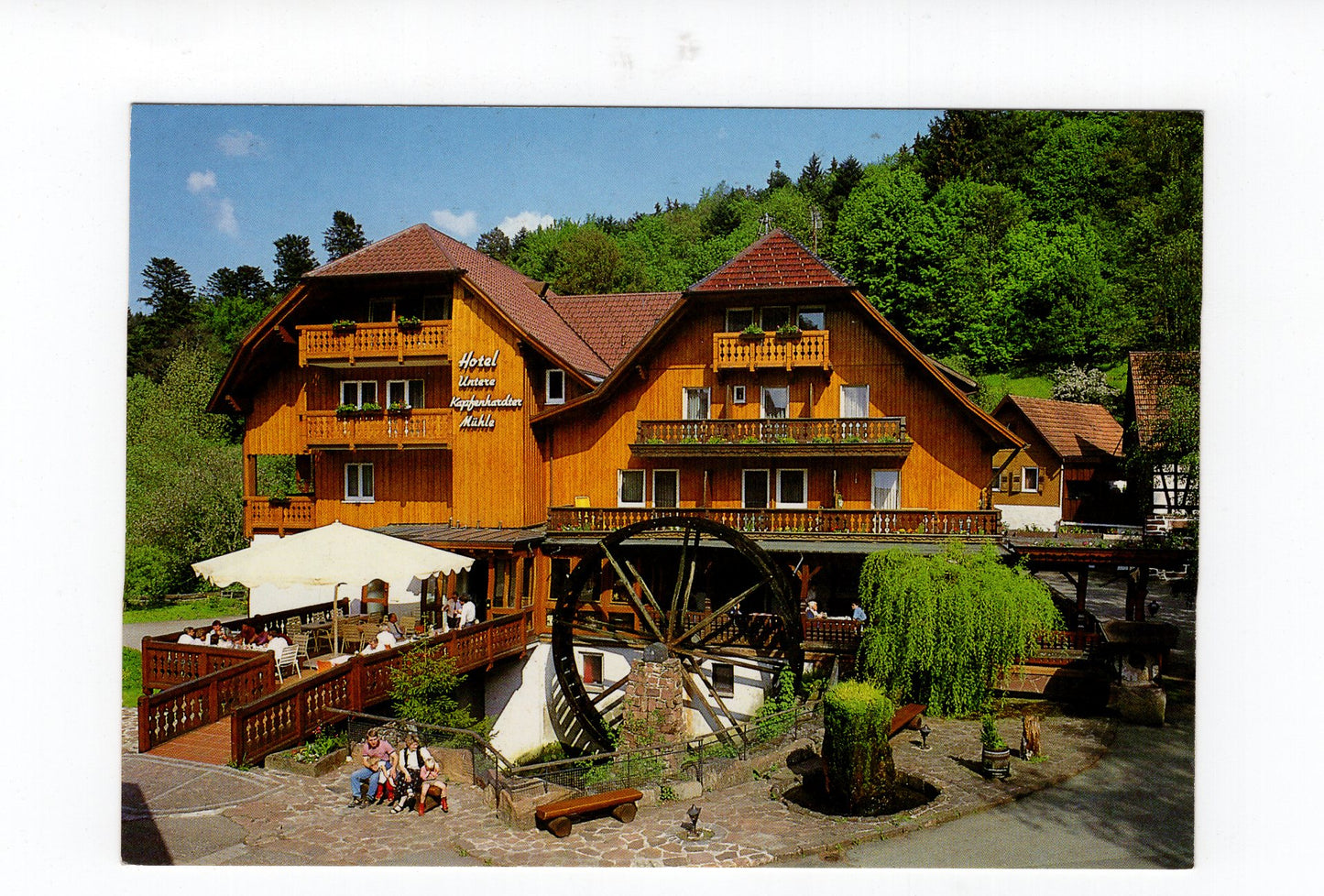 Ansichtskarte Unterreichenbach / Schwarzwald / Hotel Untere Kapfenhardter Mühle