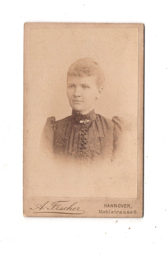 Fotografie Damenportrait - Hannover 1880er / CDV N1-16