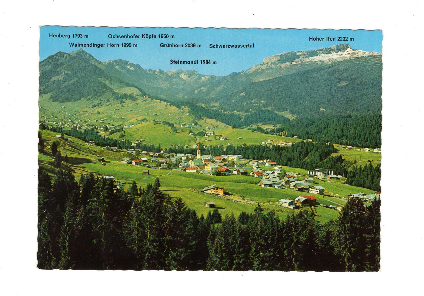 Ansichtskarte Kleinwalsertal / Riezlern / Österreich
