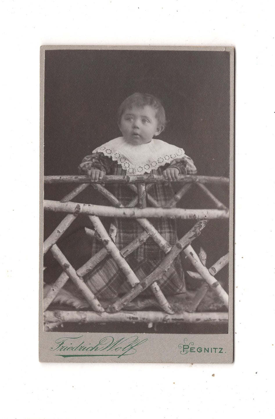 Fotografie Niedliches kleines Kind - Pegnitz 1900er