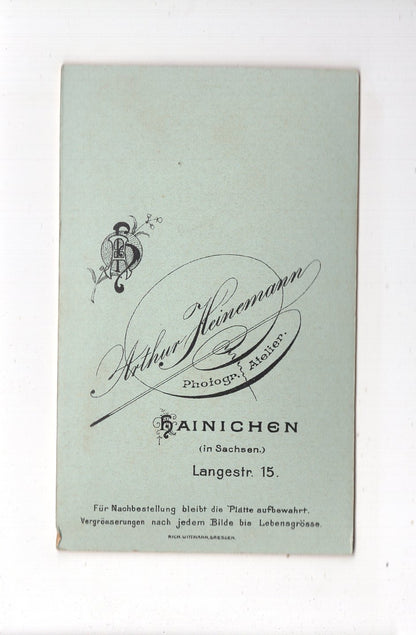 Fotografie Feine Dame - Hainichen 1890er / CDV L1-27