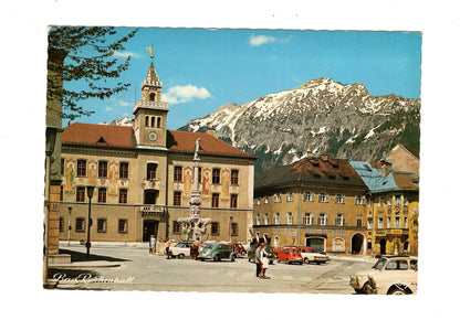 Ansichtskarte Bad Reichenhall / Rathausplatz und Rathaus