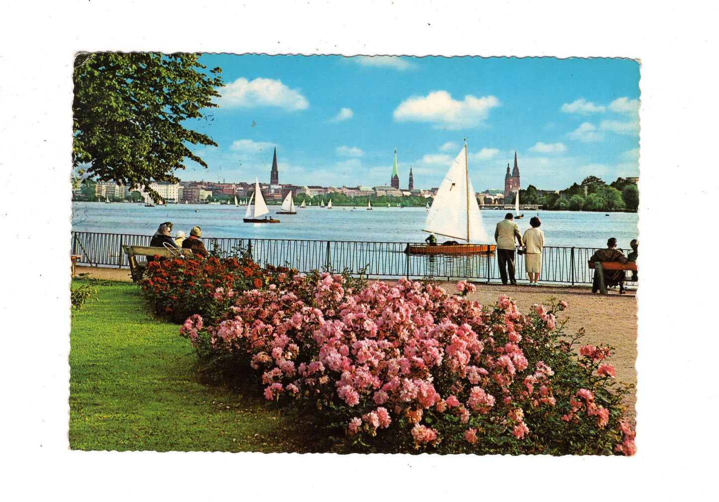 Ansichtskarte Hamburg / Partie an der Außenalster / I1-70