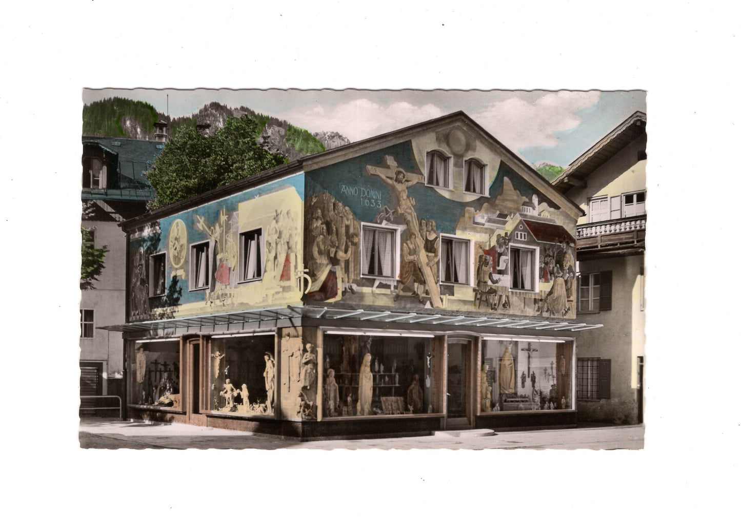 Ansichtskarte Passionsspieldorf Oberammergau / Haus Heinzeller