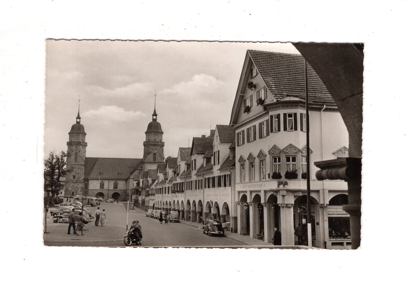 Ansichtskarte Freudenstadt im Schwarzwald / Partie am unteren Marktplatz / J1-68