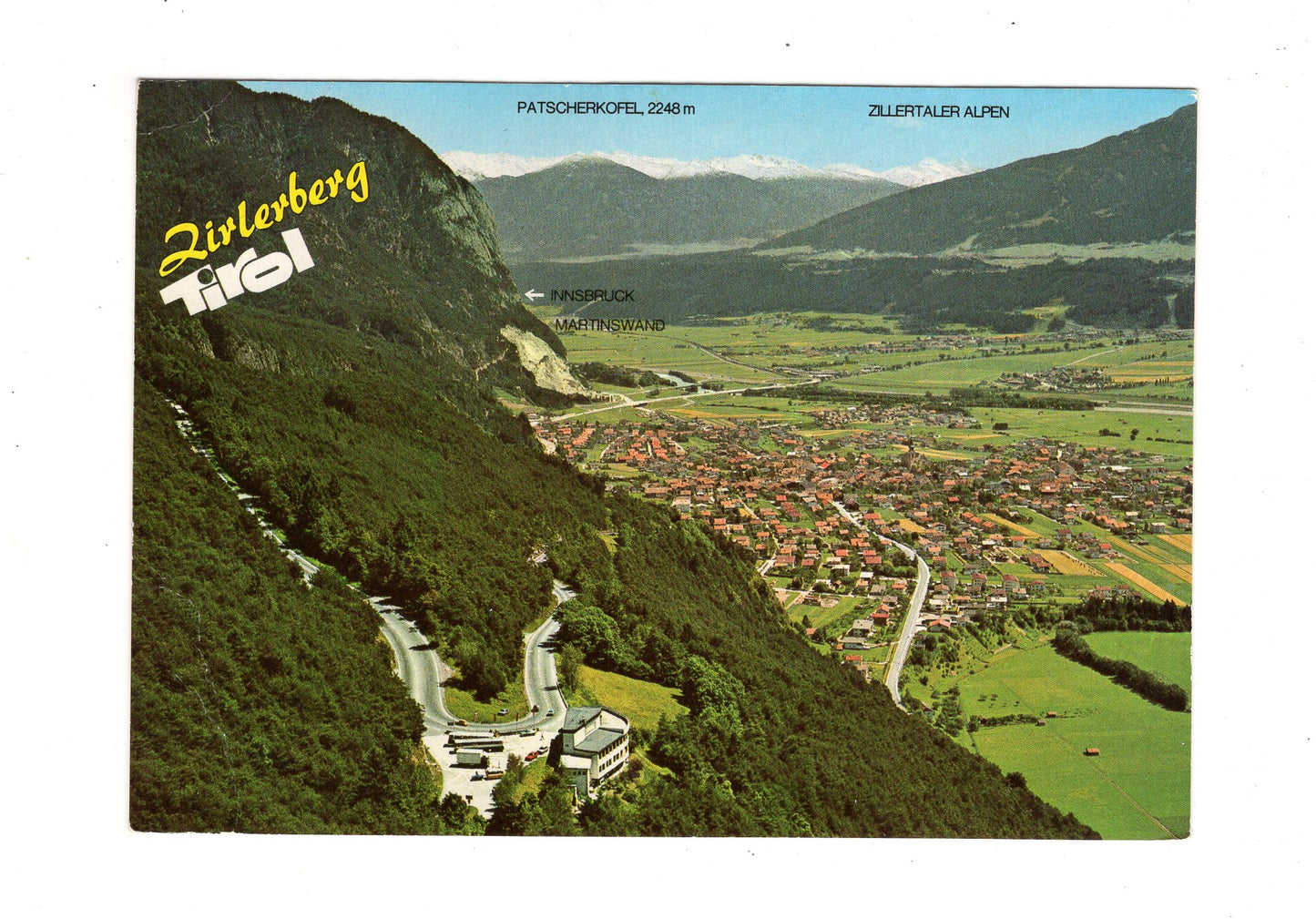 Ansichtskarte Rasthaus Zirlerberg mit Zirl und Inntal / Tirol / Österreich