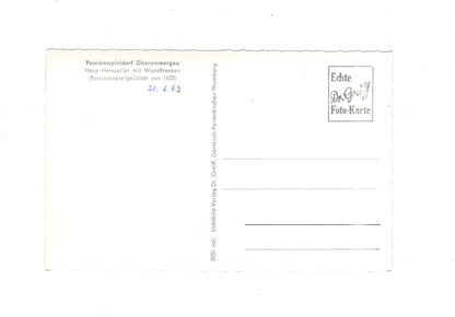 Ansichtskarte Passionsspieldorf Oberammergau / Haus Heinzeller